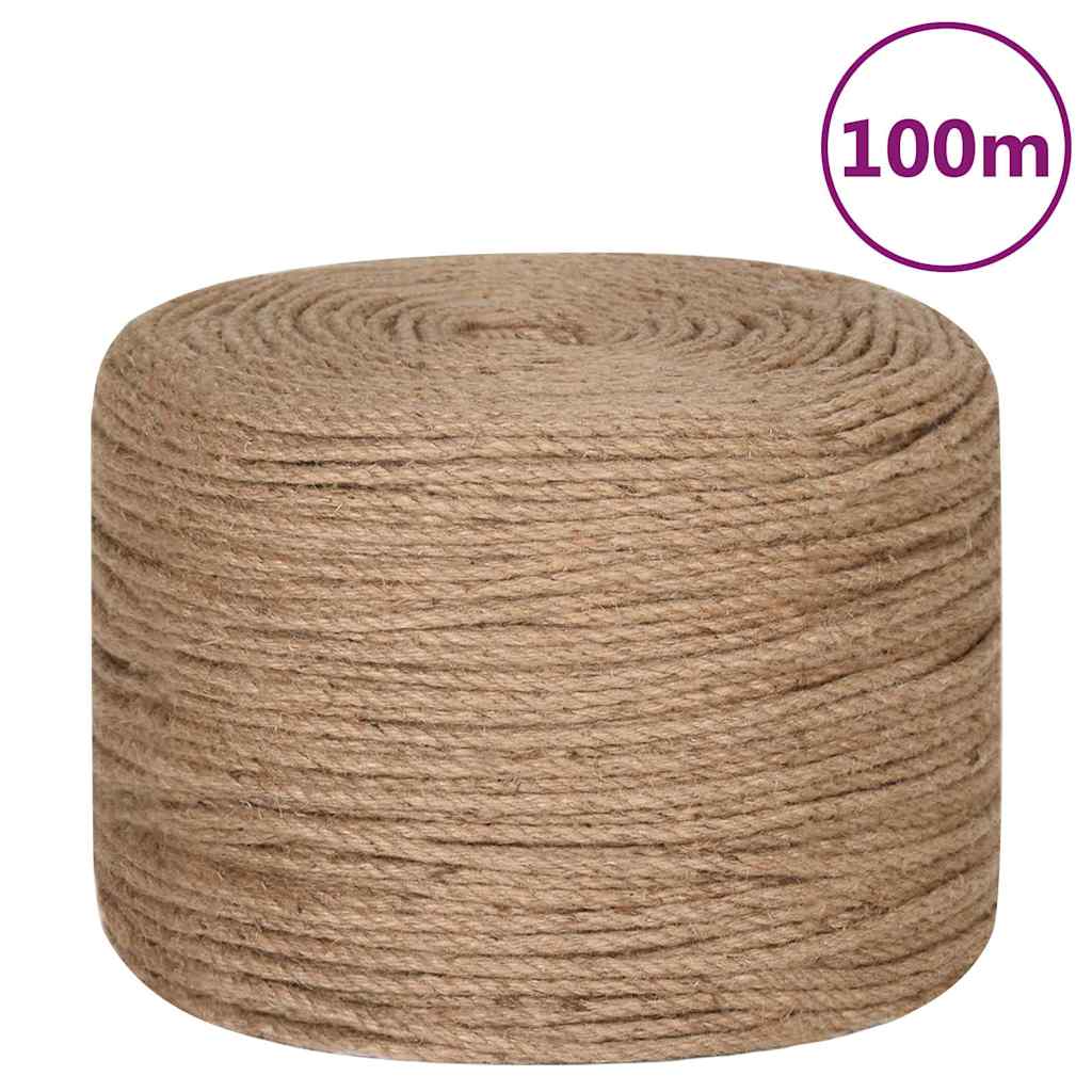 Vidaxl -Seil 100 m lang 4 mm dicker Jute