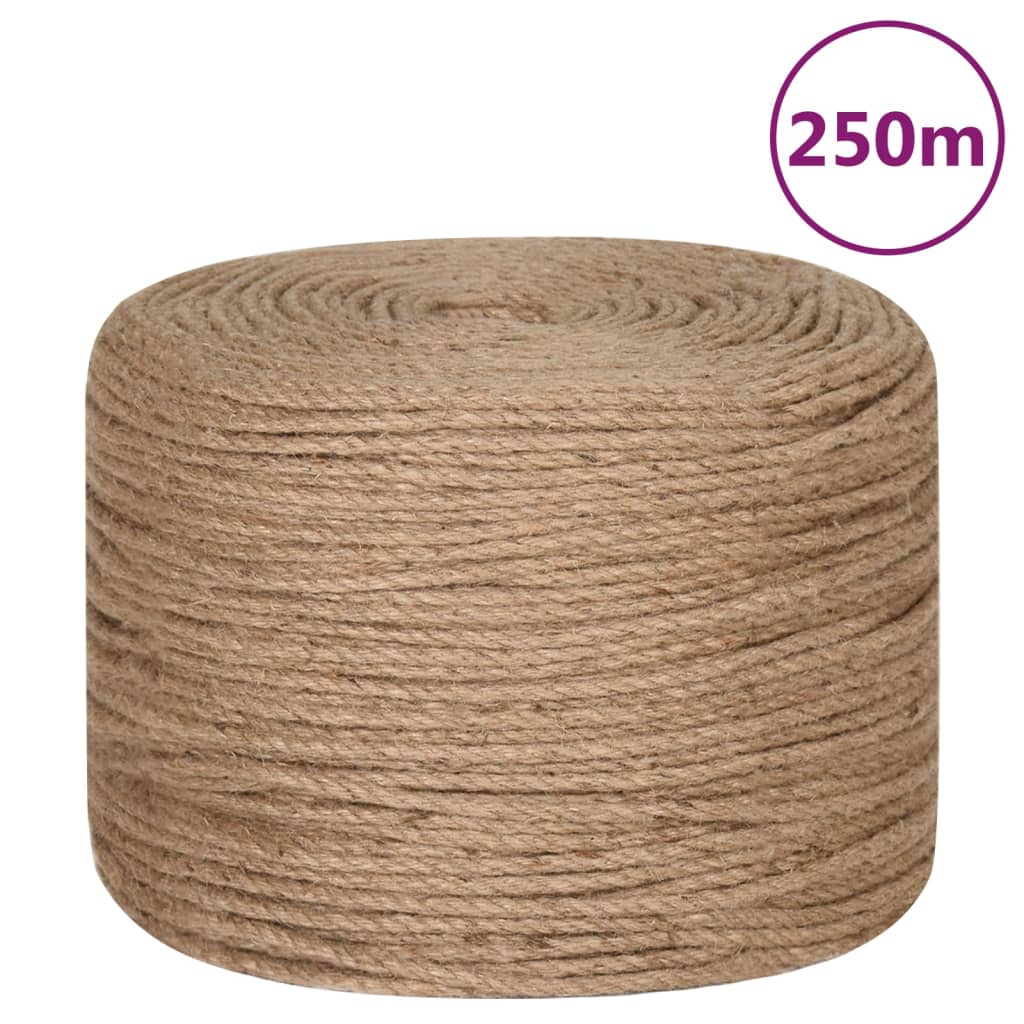 Vidaxl -Seil 250 m lang 4 mm dicker Jute