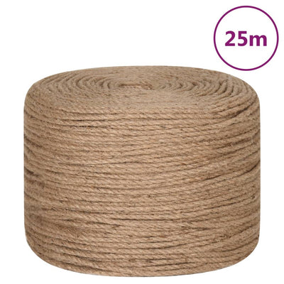 Vidaxl -Seil 25 m lang 8 mm dicker Jute