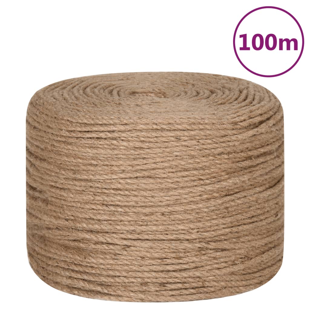 Vidaxl -Seil 100 m lang 8 mm dicker Jute