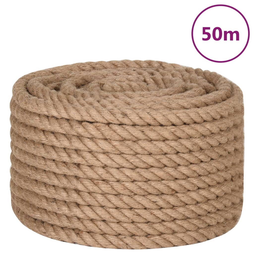 Vidaxl -Seil 50 m lang 16 mm dicker Jute