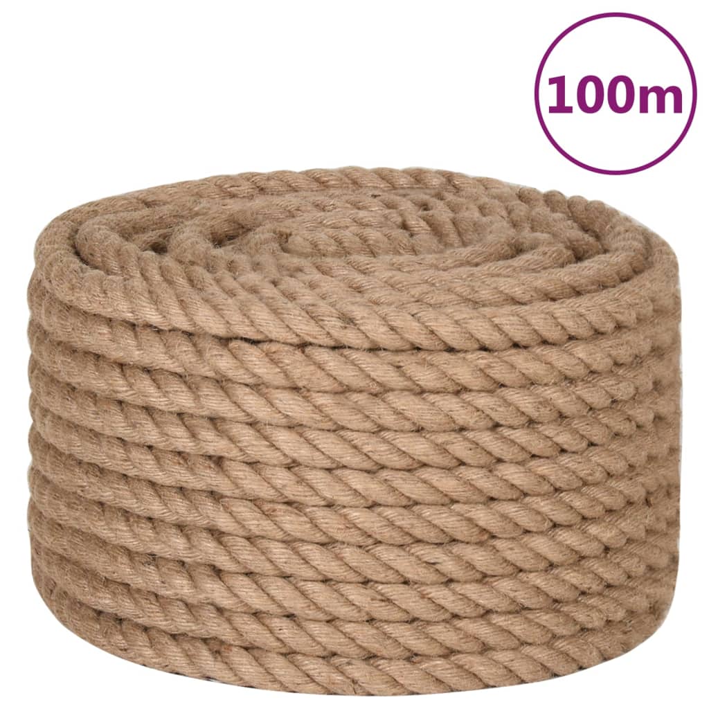 Vidaxl -Seil 100 m lang 16 mm dicker Jute