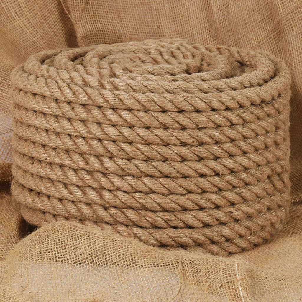 Vidaxl -Seil 25 m lang 24 mm dicker Jute