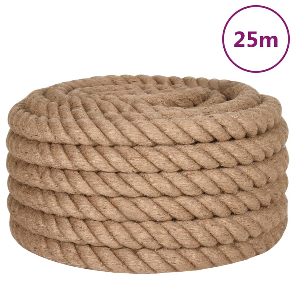 Vidaxl -Seil 25 m lang 30 mm dicker Jute