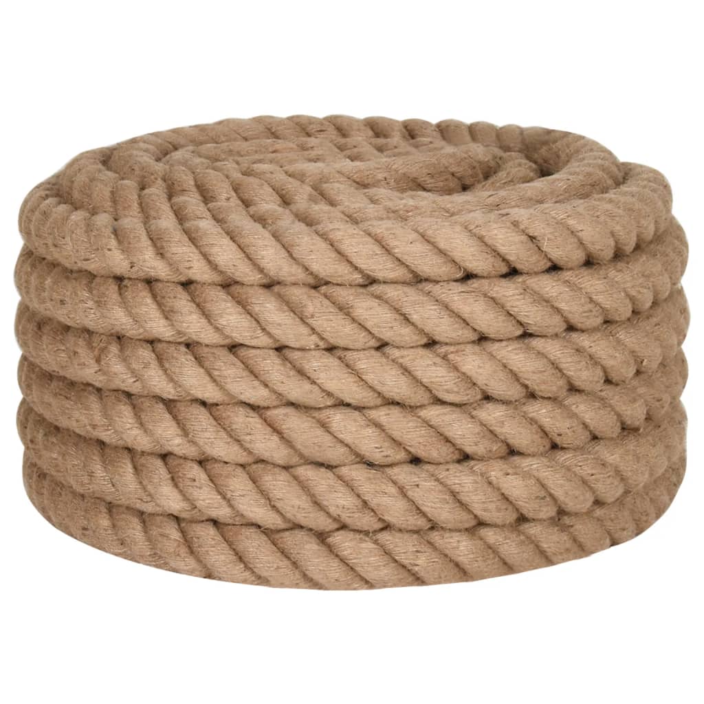 Vidaxl -Seil 25 m lang 36 mm dicker Jute