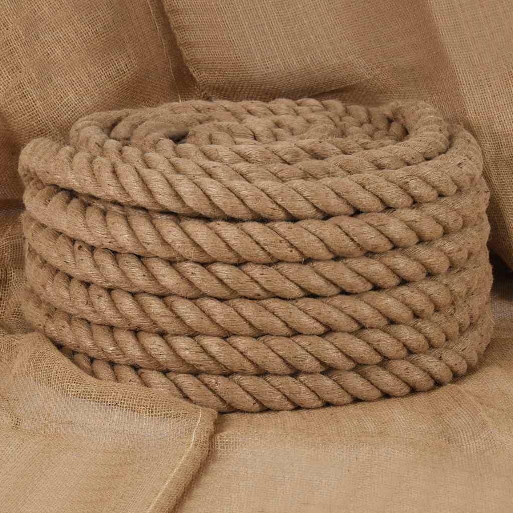 Vidaxl -Seil 10 m lang 40 mm dicker Jute