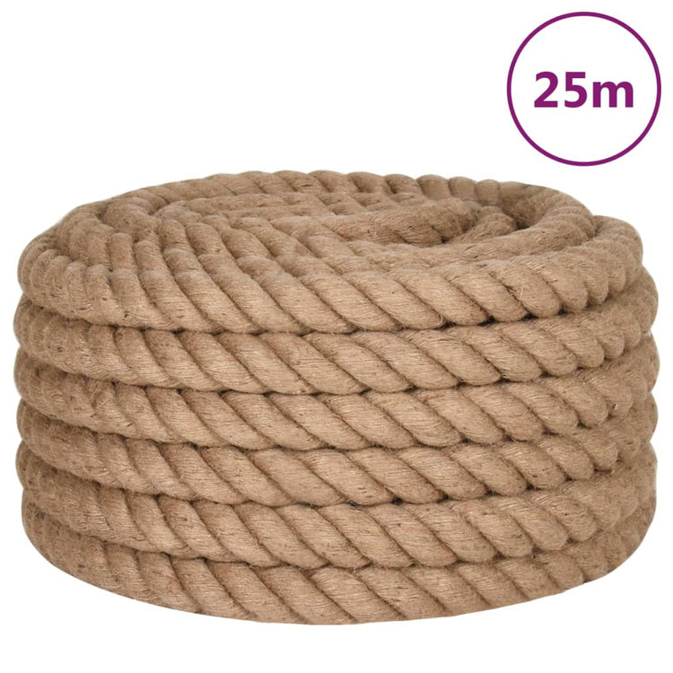 Vidaxl -Seil 25 m lang 40 mm dicker Jute