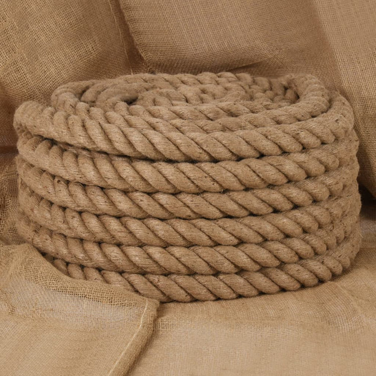 Vidaxl -Seil 25 m lang 40 mm dicker Jute