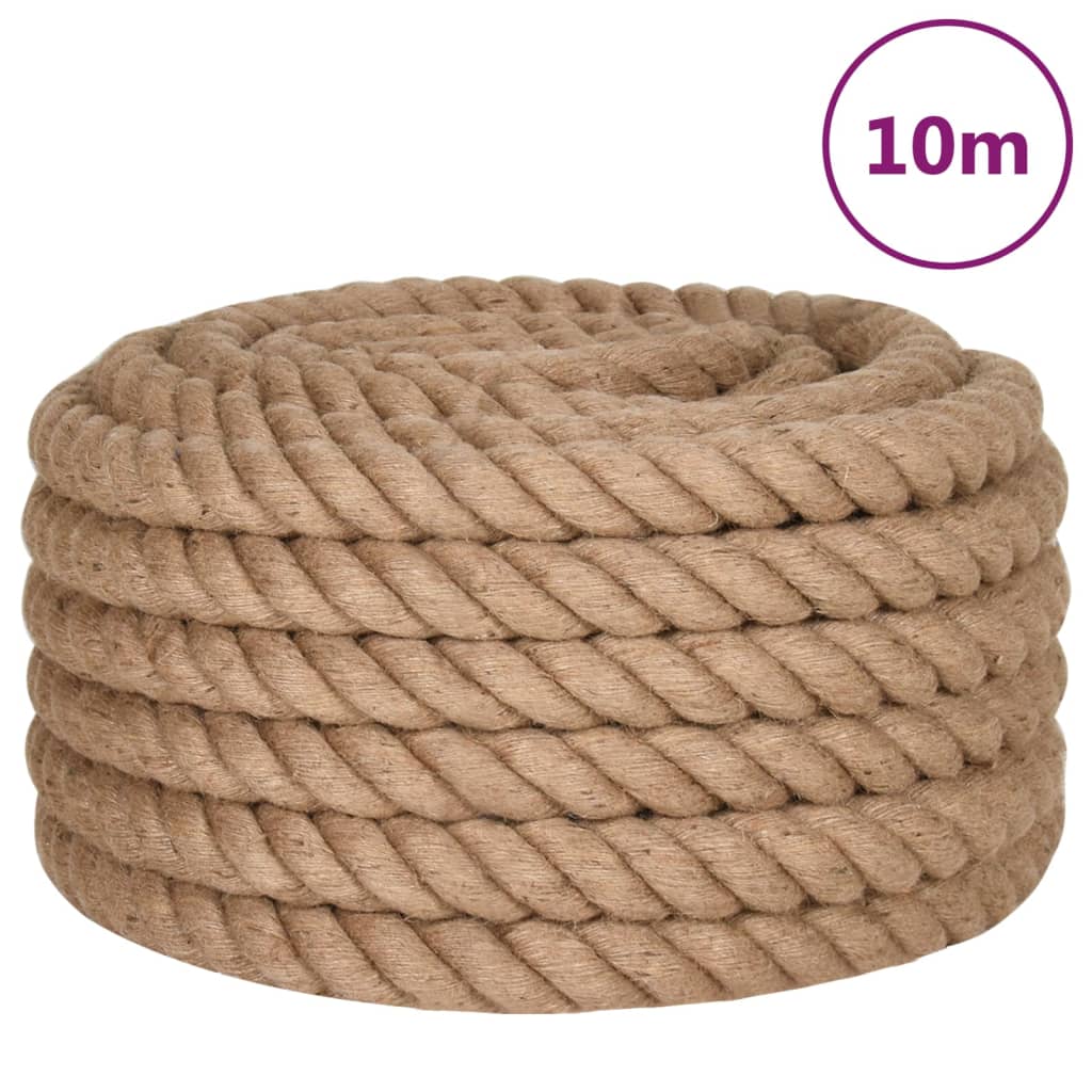 Vidaxl -Seil 10 m lang 50 mm dicker Jute