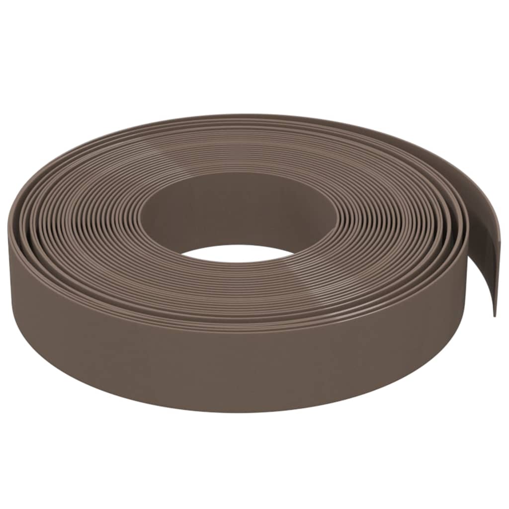 Vidaxl Garden Bire 10 m 10 cm Polyethylenbraun