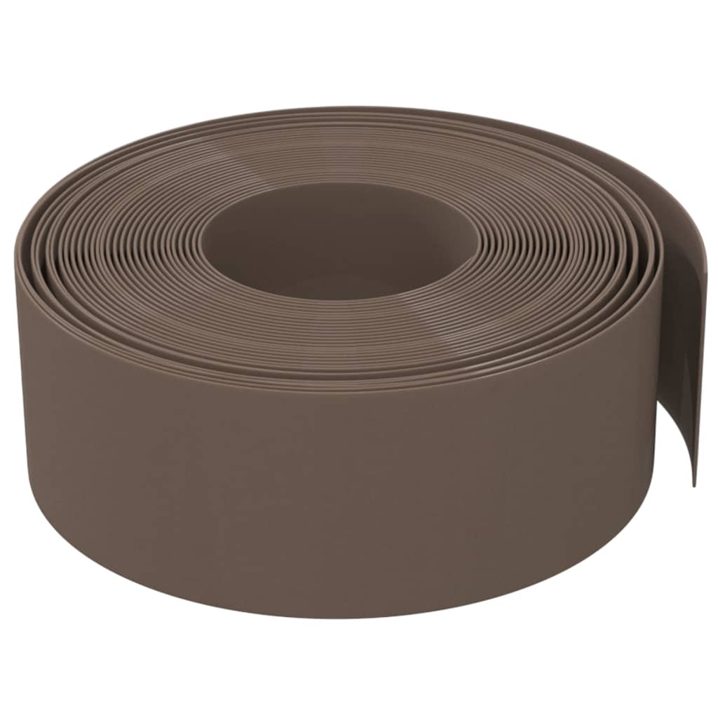 Vidaxl Gartengrenze 10 m 20 cm Polyethylenbraun