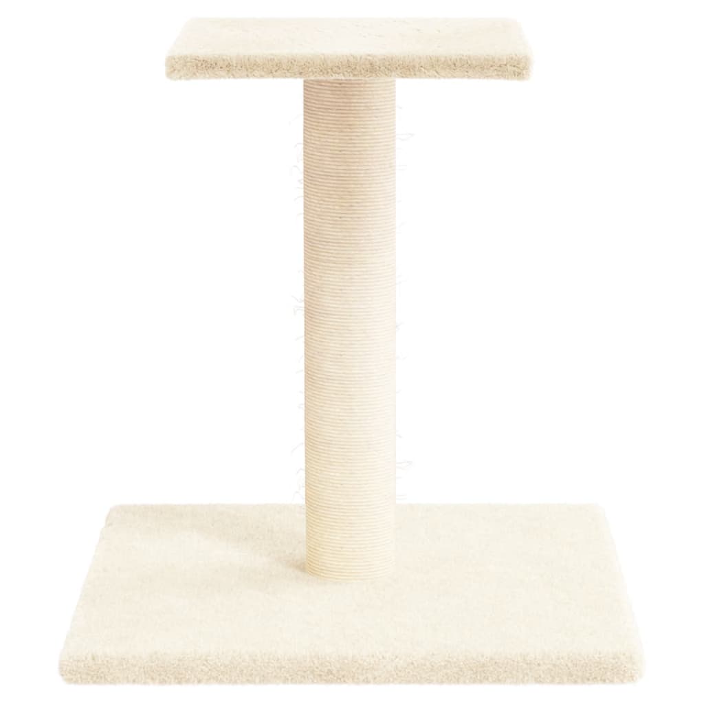 VIDAXL -Kratzerposten mit Plattform 38 cm creme -gelöscht
