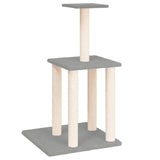 Vidaxl -Katzenmöbel mit Sisal -Kratzern 85,5 cm hellgrau - afbeelding 2
