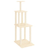 Vidaxl -Katzenmöbel mit Sisal -Kratzerposten 149 cm creme -gelenkt