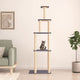 Vidaxl -Katzenmöbel mit Sisal -Kratzerpfosten 183 cm dunkelgrau