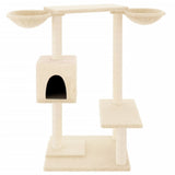 Vidaxl -Katzenmöbel mit Kratzpfosten 82 cm creme -gelenkt - afbeelding 3
