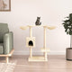 Vidaxl -Katzenmöbel mit Kratzpfosten 82 cm creme -gelenkt