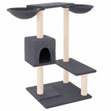 Vidaxl -Katzenmöbel mit Kratzern 82 cm dunkelgrau - afbeelding 2