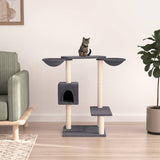 Vidaxl -Katzenmöbel mit Kratzern 82 cm dunkelgrau - afbeelding 1