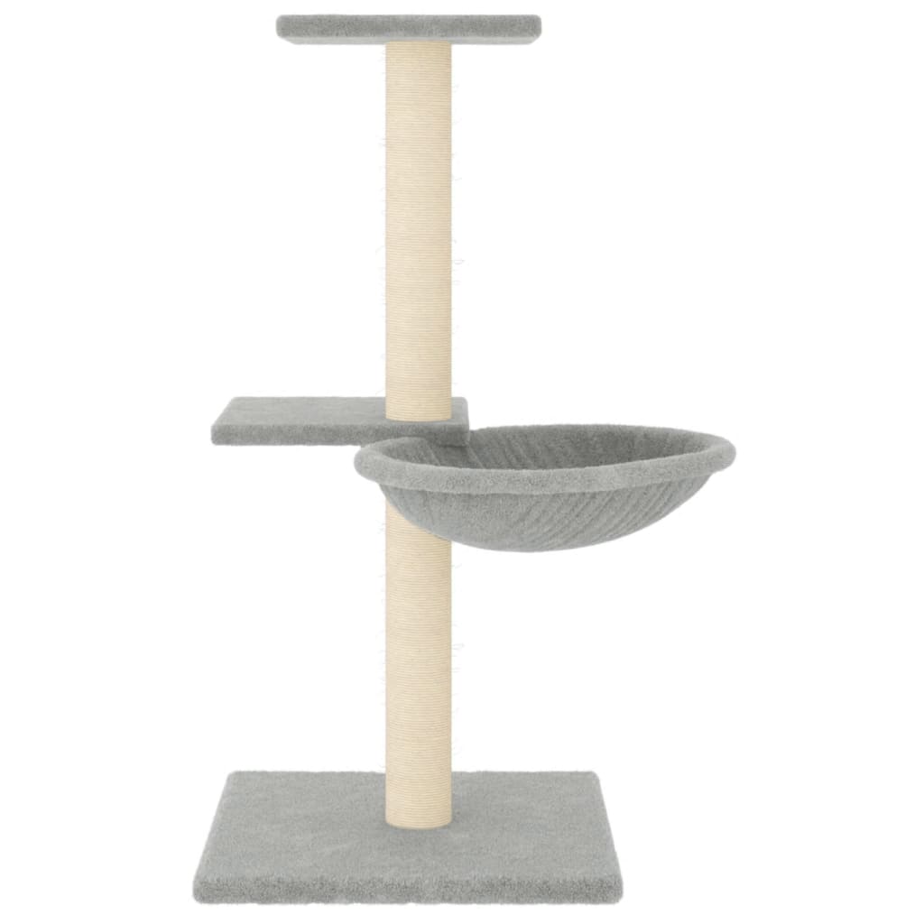 Vidaxl -Katzenmöbel mit Sisal -Kratzerpfosten 72 cm hellgrau