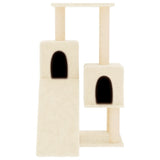 Vidaxl -Katzenmöbel mit Sisal -Kratzerpfosten 82 cm creme -geläutet - afbeelding 3