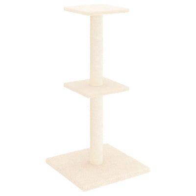 Vidaxl -Katzenmöbel mit Sisal -Kratzerpfosten 73 cm creme -geläutet