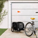 Vidaxl Dog Bike Trailer Oxford Fabric und Eisenschwarz