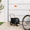 Vidaxl Dog Bike Trailer Oxford Fabric und Eisenschwarz