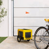 Vidaxl Dog Bike Trailer Oxford Stoff und Eisengelb und Schwarz