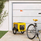 Vidaxl Dog Bike Trailer Oxford Stoff und Eisengelb und Schwarz