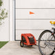 Vidaxl Dog Bike Trailer Oxford Fabric und Eisenorange
