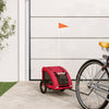 Vidaxl Dog Bike Trailer Oxford Fabric und Eisenrot