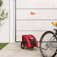 Vidaxl Dog Bike Trailer Oxford Fabric und Eisenrot