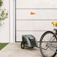Vidaxl Dog Bike Trailer Oxford Fabric und Eisengrau
