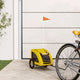 Vidaxl Dog Bike Trailer Oxford Fabric und Eisengelb