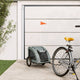 Vidaxl Dog Bike Trailer Oxford Fabric und Eisengrau