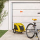 Vidaxl Dog Bike Trailer Oxford Fabric und Eisengelb