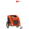 Vidaxl Dog Bike Trailer Oxford Fabric und Eisenorange