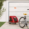 Vidaxl Dog Bike Trailer Oxford Fabric und Eisenrot