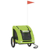 Vidaxl Dog Bike Trailer Oxford Fabric und Eisengrün
