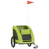 Vidaxl Dog Bike Trailer Oxford Fabric und Eisengrün