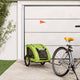 Vidaxl Dog Bike Trailer Oxford Fabric und Eisengrün