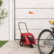 Vidaxl Dog Bike Trailer Oxford Fabric und Eisenrot