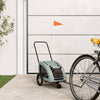 Vidaxl Dog Bike Trailer Oxford Fabric und Eisengrau