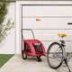 Vidaxl Dog Bike Trailer Oxford Fabric und Eisenrot