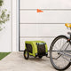 Vidaxl Dog Bike Trailer Oxford Fabric und Eisengrün und Schwarz