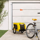 Vidaxl Dog Bike Trailer Oxford Stoff und Eisengelb und Schwarz