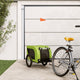 Vidaxl Dog Bike Trailer Oxford Fabric und Eisengrün und Schwarz