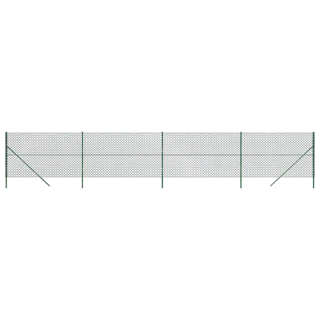 Vidaxxl Gitterzaun 1,4x10 m grün