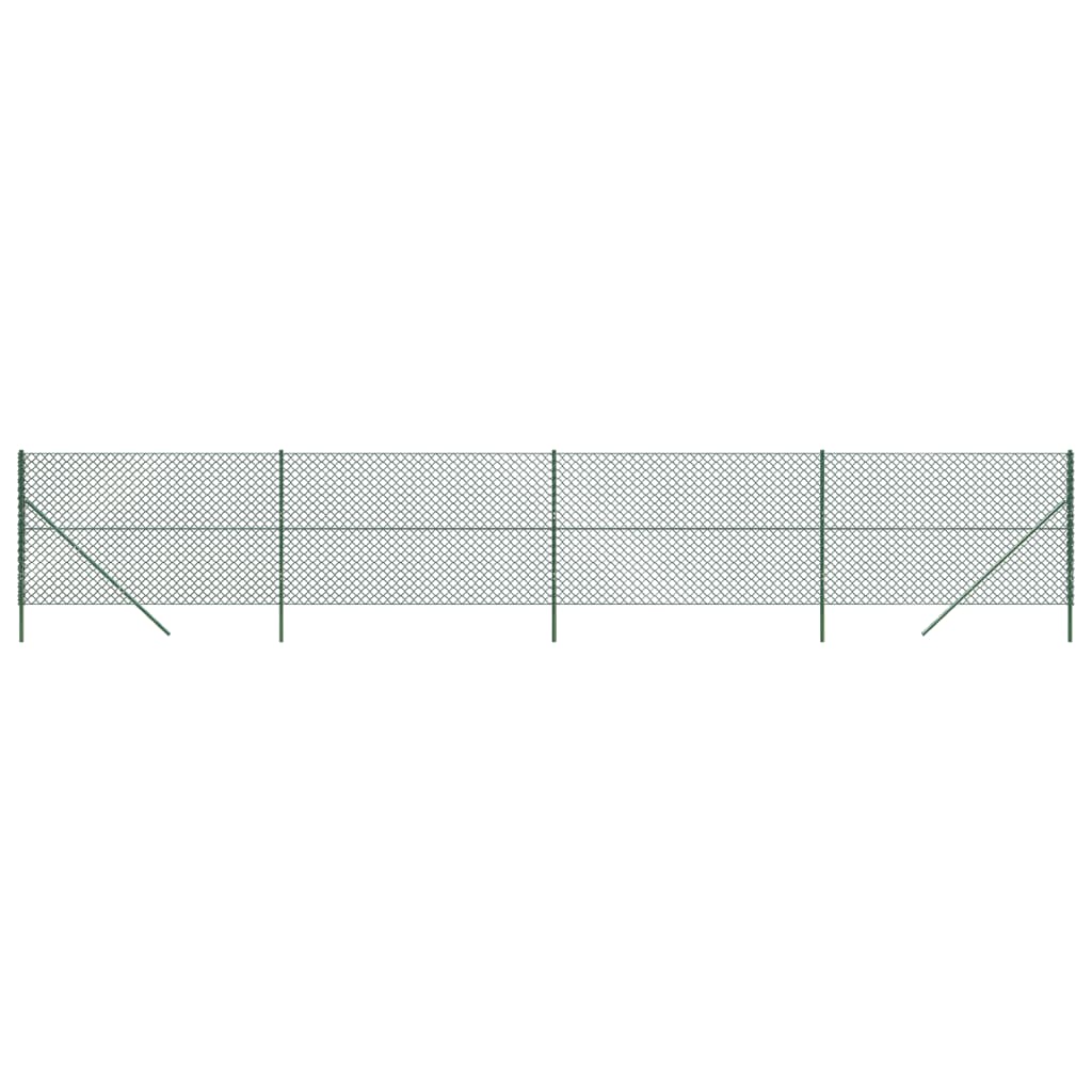 Vidaxl Maschendrahtzaun 1,8x10 m grün